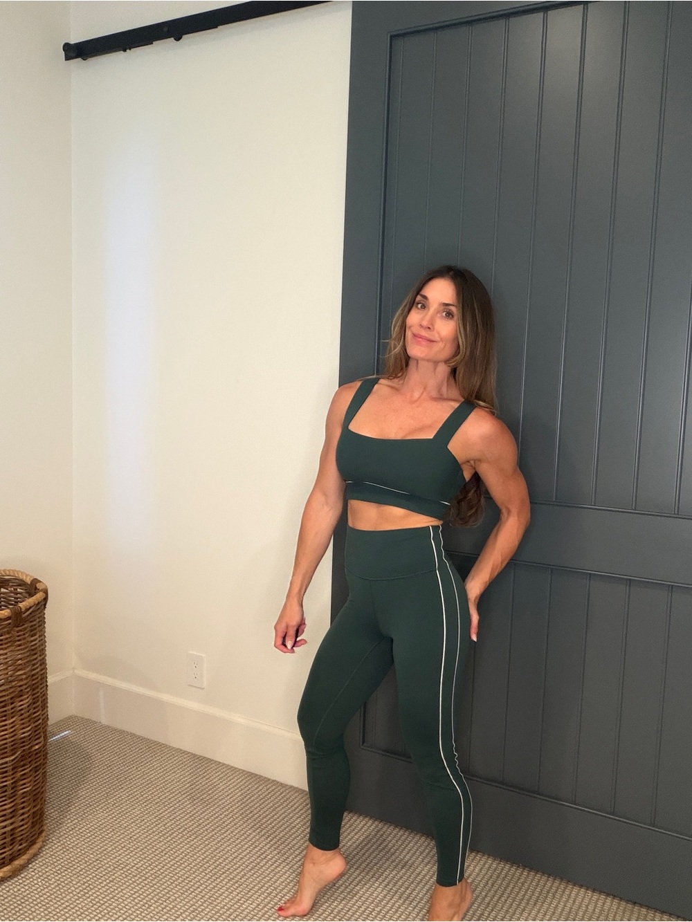 all in motion Forest Green Sports Bra and High-Waist Leggings - SELLING SET